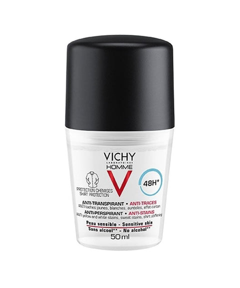 VICHY HOMME DÉODORANT 48H ANTI-TRANSPIRANT ANTI-TRACES PROTECTION CHEMISE 50 ML