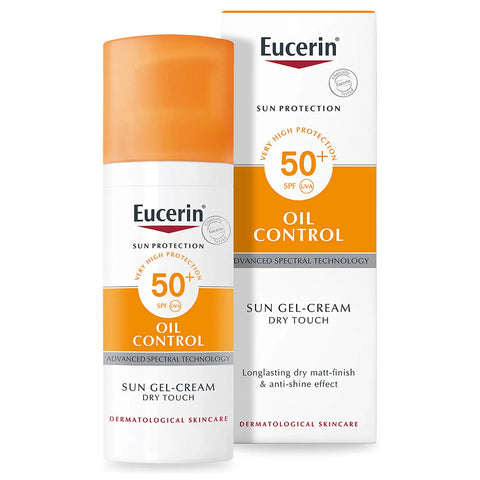 EUCERIN SUN OIL CONTROL SPF 50+ SUN GEL-CRÉME TOUCHER SEC 50 ML