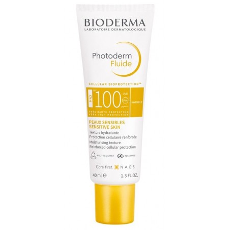 BIODERMA PHOTODERM MAX SPF 100+ 40ML FLUIDE SOLAIRE INVISIBLE